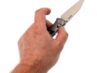 Складной нож SRM Medal 259L-AK, сталь 14C28N, рукоять эбен