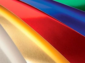 Бумага с фольгированным покрытием Sadipal 50х65 см 225 г цвет Алюминий фуксия