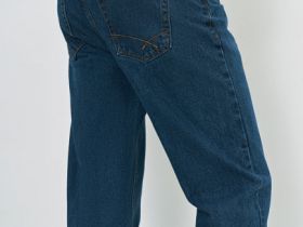 Прямые джинсы, Синий