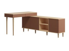 Стол-тумба Элвуд 297x78 Терракотовый