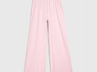 Пижамные брюки из ажурного трикотажа, Розовый