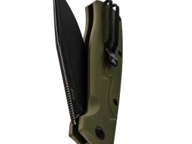 Складной нож SRM 221X-GP blackwash сталь 14C28N, рукоять OD Green G10