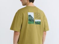 Футболка из хлопка с фотопринтом, Зеленый