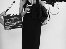 Прямая юбка миди, Черный