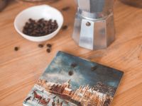 Подставка керамическая для чашки "Зимний вид Лейдена"