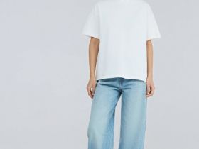 Футболка оверсайз из плотного хлопка, Белый