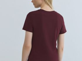 Базовая футболка из хлопка, Фиолетовый