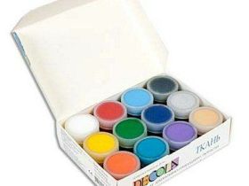 Набор акриловых красок по ткани "Decola" 12 цв 20 мл