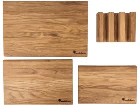 Комплект из 3-х разделочных досок Woodinhome CB001ONKIT3, дуб