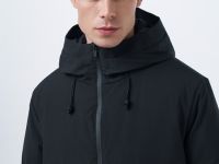 Утеплённая парка с накладными карманами, Черный