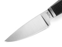 Нож с фиксированным клинком LionSteel Willy, сталь М390, рукоять G10, черный