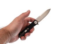 Складной нож Dr.Tech W3896MB, сталь D2, рукоять микарта, черный