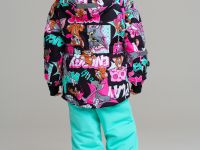 Комплект текстильный с полиуретановым покрытием для девочек: куртка, полукомбинезон