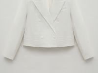 Двубортный укороченный жакет