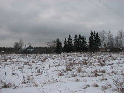 Памятное место, где 22 января 1942 г. партизаны отряда "Народный мститель" вели крупный бой с карательным отрядом фашистов