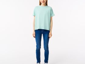 Женская футболка Lacoste для спорта из органического хлопка
