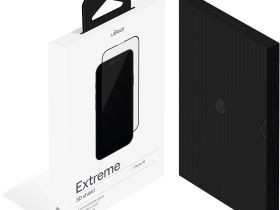 Защитное стекло uBear Extreme 3D Shield для Apple iPhone 16 с чёрной рамкой
