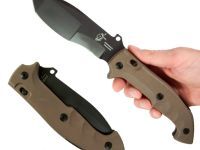 Складной нож Fox Meskwaki Tracker, сталь N690 DLC, рукоять стеклотекстолит G-10, коричневый