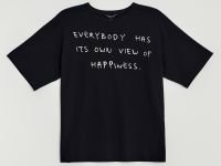 Футболка с принтом из хлопка