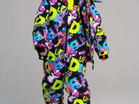 Комплект текстильный с полиуретановым покрытием для девочек: куртка, полукомбинезон