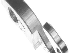 Держатель заднего переключателя "петух" Meta №57 фрезерованный (серебристый)