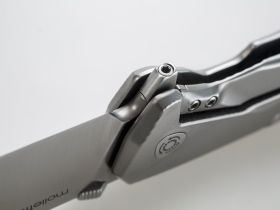 Нож складной LionSteel T.R.E. Blue Titanium, TRE BL, сталь M390, рукоять титан