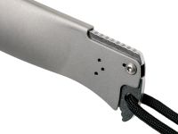 Нож складной Cold Steel Pocket Bushman, сталь 4116, рукоять нержавеющая сталь, серебристый