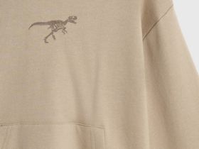 Худи с принтом для мальчиков, Бежевый