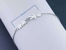 Браслет из белого золота с бриллиантами э4701бр10176200