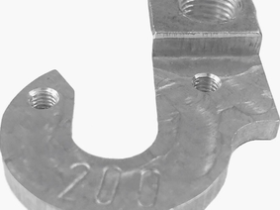 Держатель заднего переключателя "петух" Meta №200 фрезерованный (серебристый)