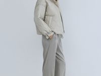 Брюки Baggy из искусственной замши, Серый