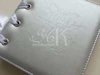 Альбом для фото и выкрасок Languo, 16х14,5х4,5 см, серебро