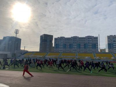 Сезон утренних зарядок открыли в Якутске