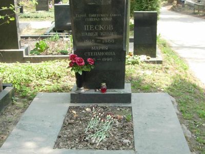 Могила - Песков Павел Ильич (1918-1988), Герой Советского Союза
