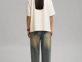 Свободная футболка из хлопкового джерси