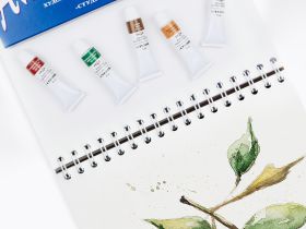 Альбом для акварели на спирали Гамма "Студия" А4 24 л 200 г, среднее зерно, перфорация на отрыв