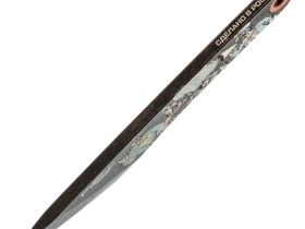 Скелетный нож N.C.Custom Киридаши Koi Остров сокровищ, сталь AUS-8 с покрытием
