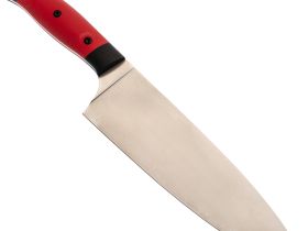 Набор кухонный "Хозяин", сталь VG-10, ц.м.,рук.G10, красный, в чехле