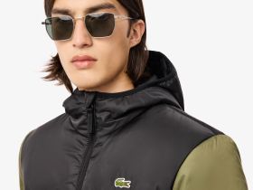 Мужская водоотталкивающая стеганая куртка-пуховик Lacoste