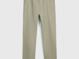 Чиносы из твила с ремнём, Бежевый