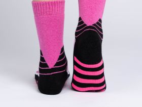 Термоноски трикотажные для девочек (низкие махровые)