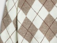 Джемпер с ромбами из пряжи с шерстью, Бежевый