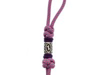 Темляк для складного ножа с бусиной "Obereg", P/B, розовый