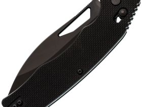 Складной нож Obertech ns-01 Drop point, сталь VG-10, рукоять G10, черный