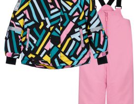 Комплект текстильный с полиуретановым покрытием для девочек: куртка, полукомбинезон