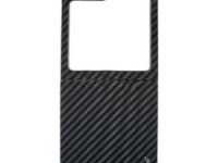 Чехол-накладка PiBlue Flagship Case для Samsung Galaxy Z Flip 6 (карбоновый в полоску черно-серый)
