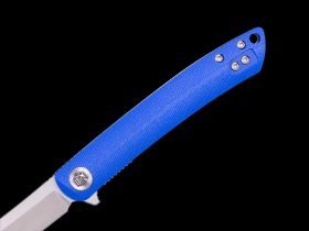 Складной нож Dr.Tech W4224SBL, сталь D2, рукоять G10, синий