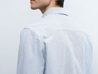 Рубашка из ткани оксфорд, Серый