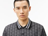 Мужское поло Lacoste классического кроя с монограммой