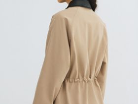 Куртка-рубашка из хлопка, Бежевый